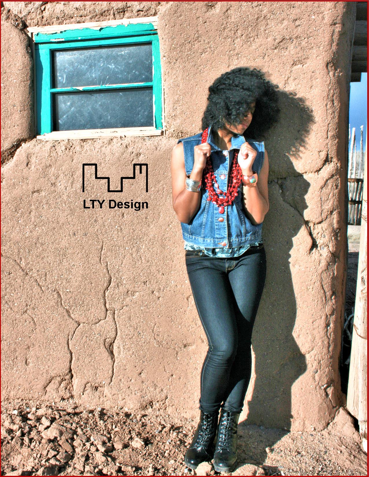 Rita-Marie is wearing LTY Design-Bernalillio, New Mexico